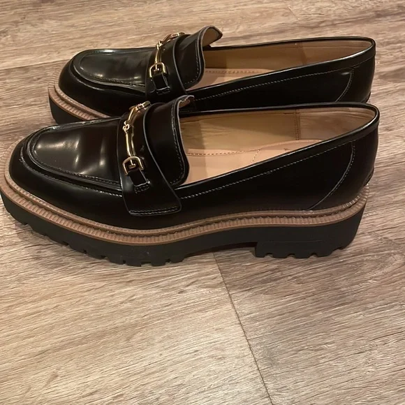 Sam Edelman | Shoes | Sam Edelman Black Loafers With Gold  display picture 1